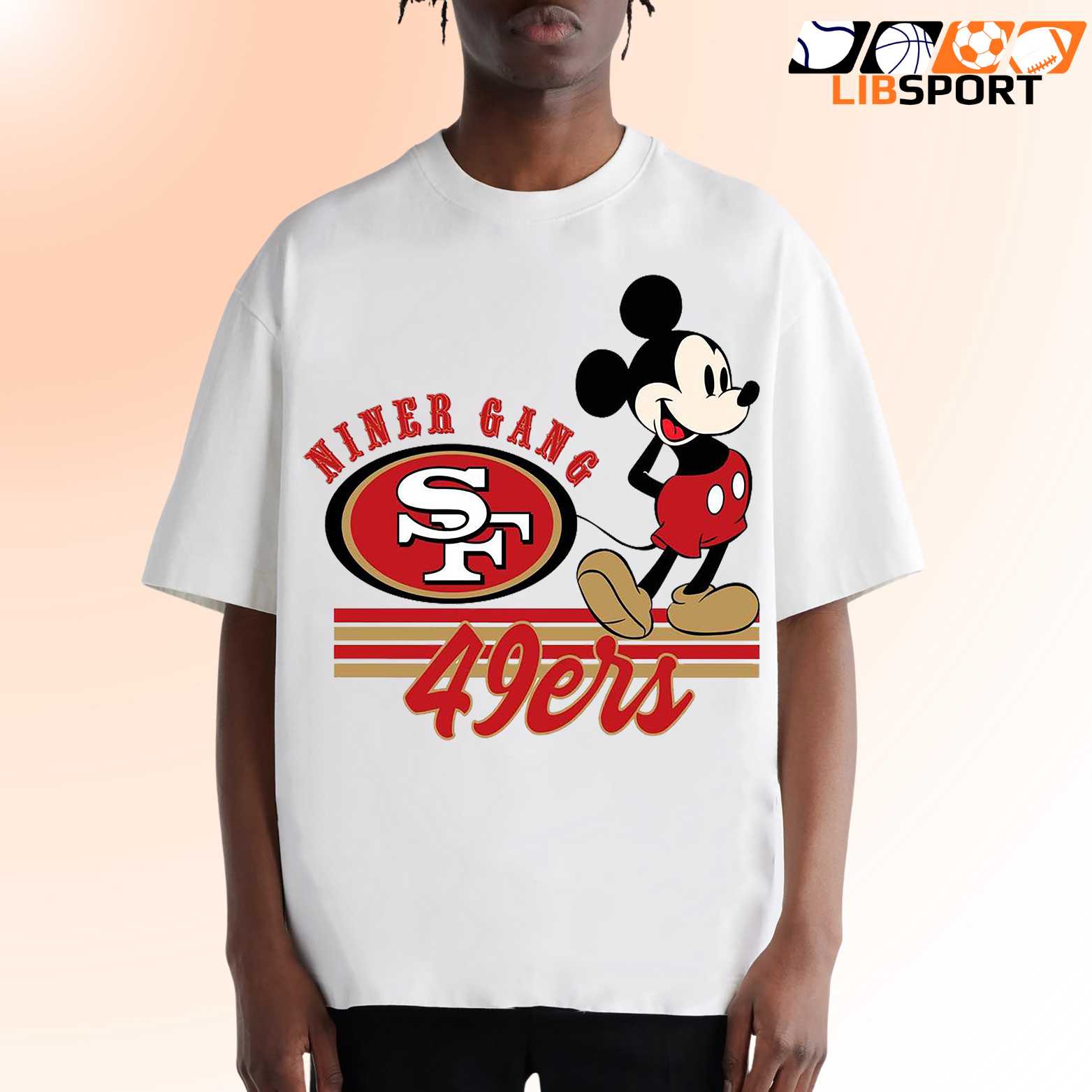 Mickey Mouse San Francisco 49ers T-Shirt, Niner Gang Nfl Shirt
